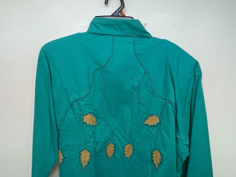 New Women’s Blue Mine & Bills Outfitters Long Sleeve Button Up Shirt M 3B-84