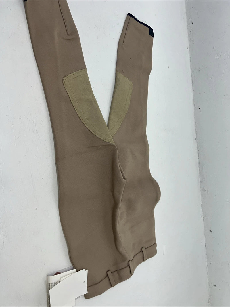 New Children’s Tan Millers Knee Patch  English Riding Breeches. 8 D-56