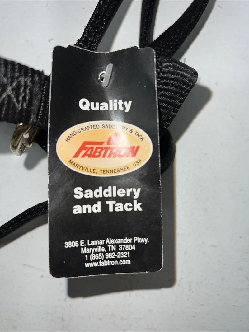 New Fabtron Black Nylon Halter/Bridle Trail Combo With Split Reins #NP54-5 W-43
