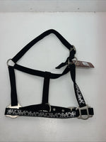 New Tough 1 Black Silver Nylon Star Full Horse Halter #50-2031 3C-7