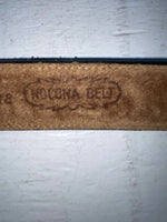 New Black Genuine Leather Nocona Tooled 18” Belt #331 NN-87 