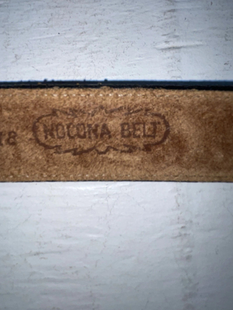 New Black Genuine Leather Nocona Tooled 18” Belt #331 NN-87 