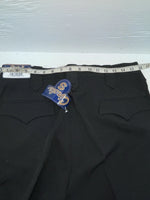 New Vintage Black Circle S Polyester Pants #CP4793 SS-18