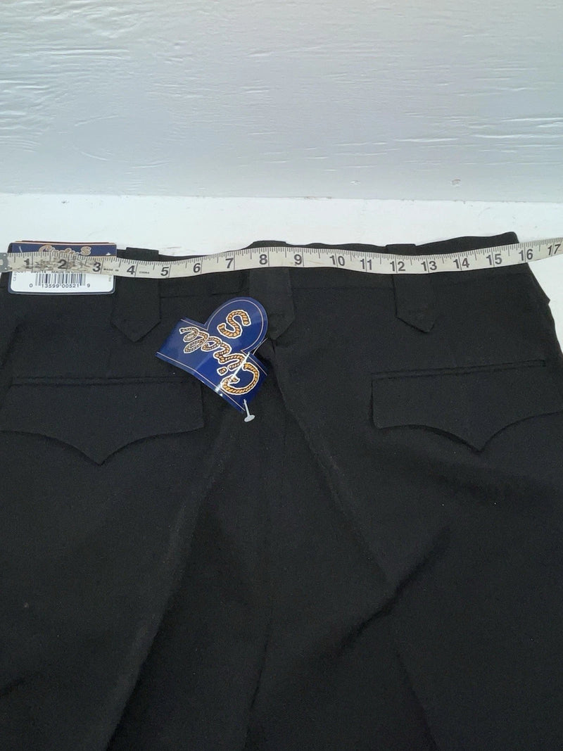 New Vintage Black Circle S Polyester Pants #CP4793 SS-18