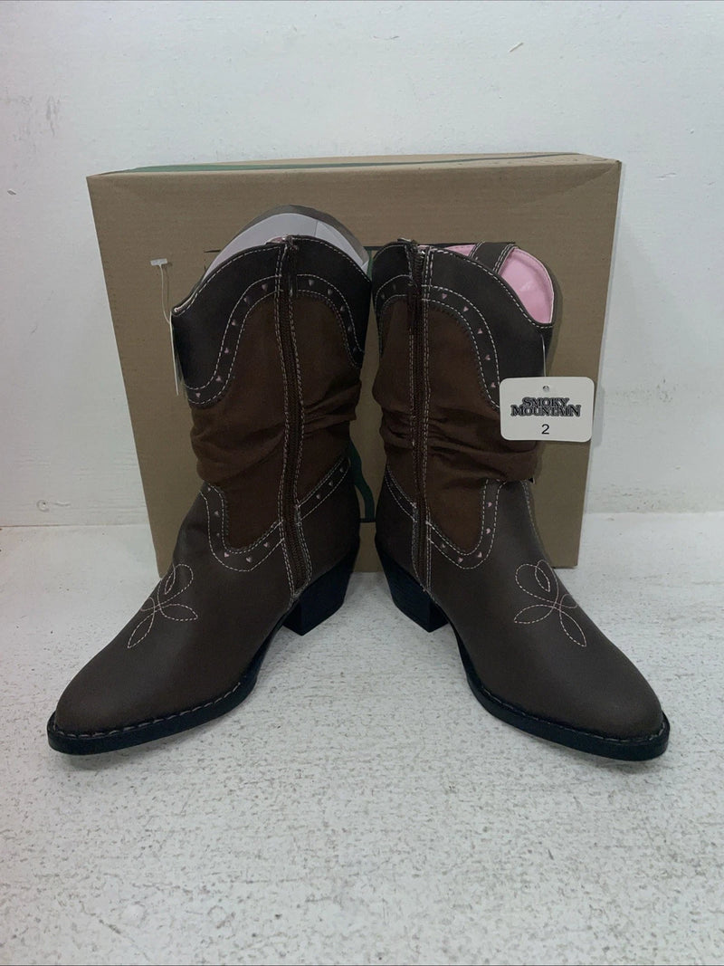 New Youth Brown Smoky Mountain Cowboy Boots. 1122 C 2. 22-103