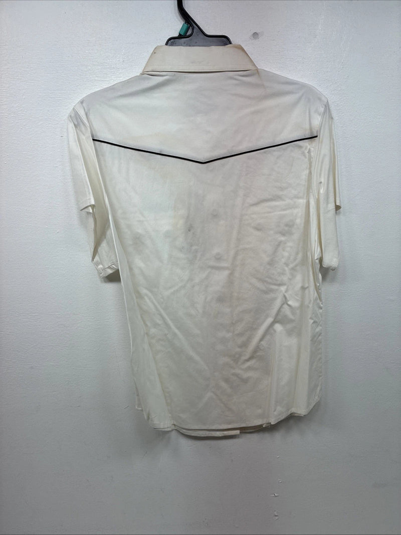 New Kids Cumberland White Short Sleeve Pearl Snap XL II-48