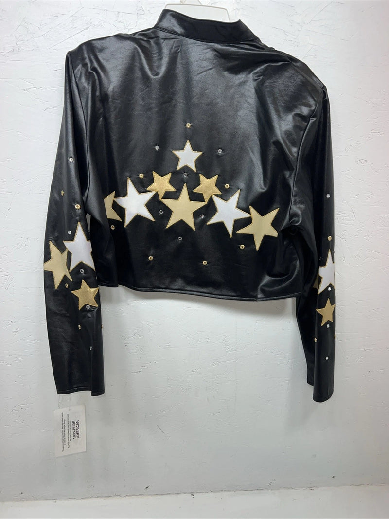 New Women’s 1849 Authentic Ranchwear Long Sleeve Leather Jacket XL RR-21