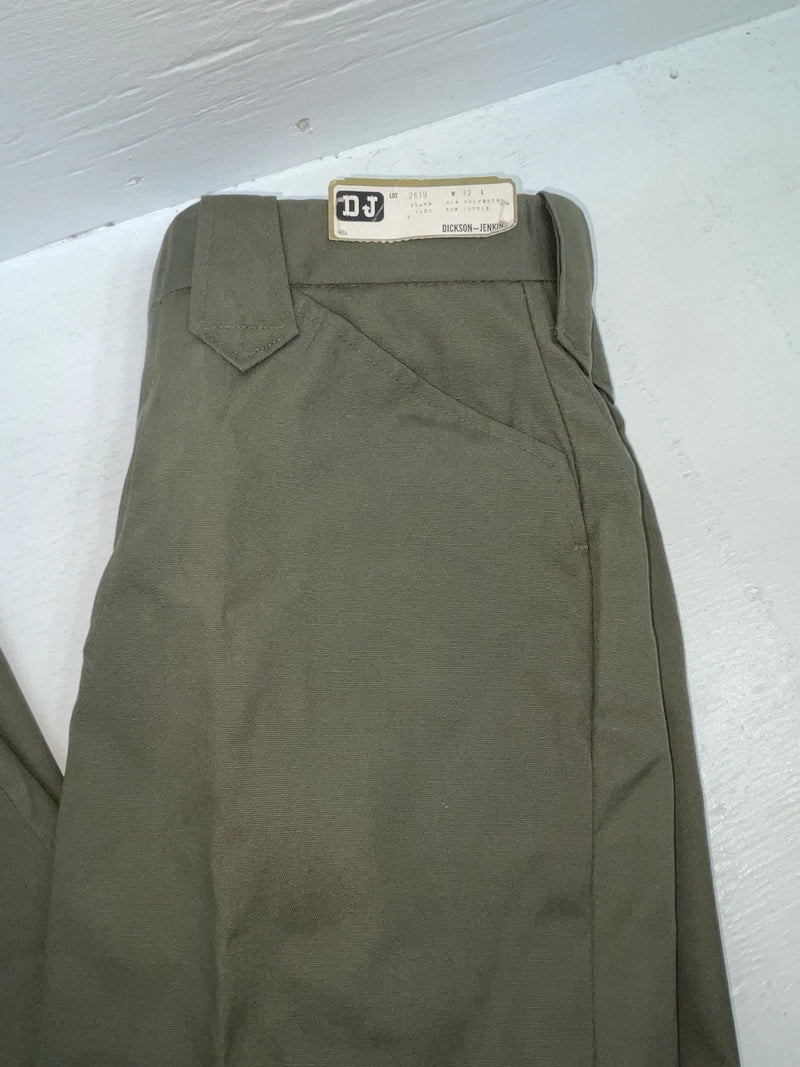 New Vintage Green Dickson Jenkins Polyester Pants #2619 ZZ-26