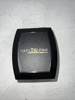 New Women’s Reflexions Silver Leather Earrings. RFR400 A-53