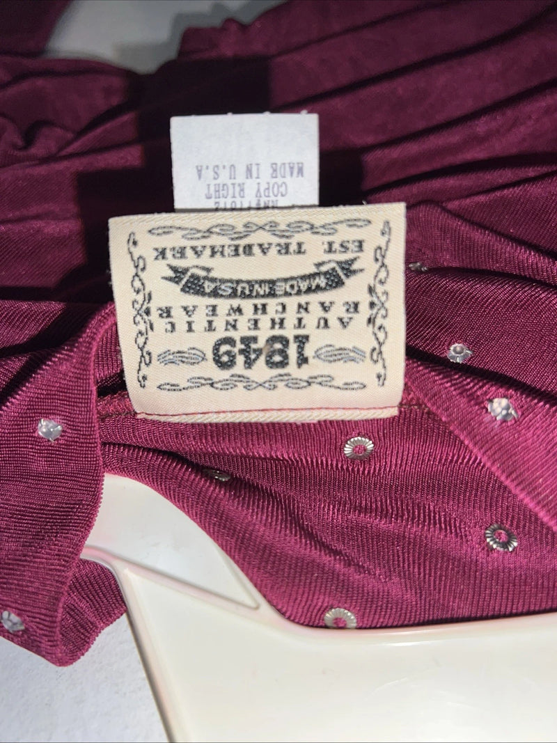 New Women’s Purple 1849 Authentic Range XL Long Sleeve Shirt #3458 UU-29