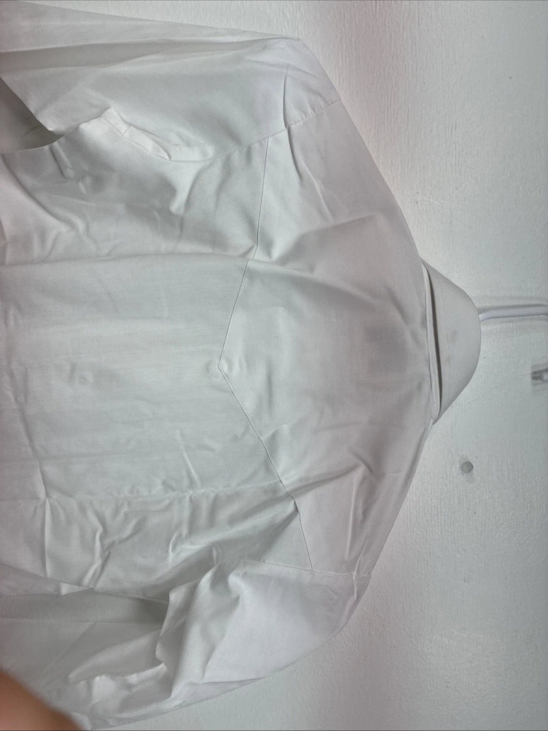 New Boys ELY Cattleman Cattleman White Long Sleeve Pearl Snap Size 10 DD-95