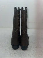 New Youth Brown Texas Brand Cowboy Boots. 4211 5 D. 2-139