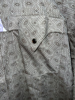 New Men’s Tem Tex Western Flare Long Sleeve Pearl Snap 14.5 X 33 Small A-182