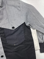 New Women’s Cowboy Threads Black Gray Long Sleeve Pearl Snap Size 3 LL-15