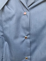 New Women’s Panhandle Slim Blue Long Sleeve Pearl Snap Size 18 GG-34