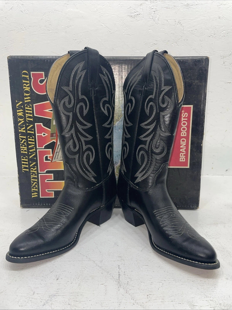 New Women’s Black Texas Brand Cowboy Boots. 4970 7 M. 18-95