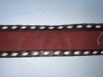 New Red Genuine Leather Longhorn Weaved And Tooled 30” Belt #82828 Z-49