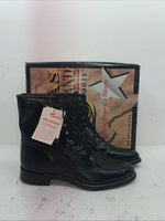 New Men’s Black Lace Up Texas Brand Cowboy Boots. 8850 11 E E. 8-89