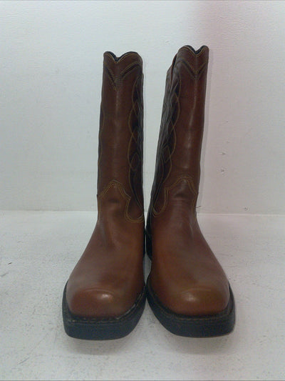 New Men’s Brown Texas Brand Cowboy Boots. M 844 9.5 9 1/2 D. 6-105