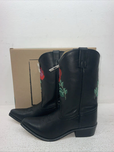New Women’s Black Smoky Mountain Cowboy Boots. 3688 Y 5.5 5 1/2. 2-71