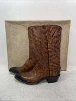 New Youth Brown Texas Brand Cowboy Boots. L 81 5 M. 2-159
