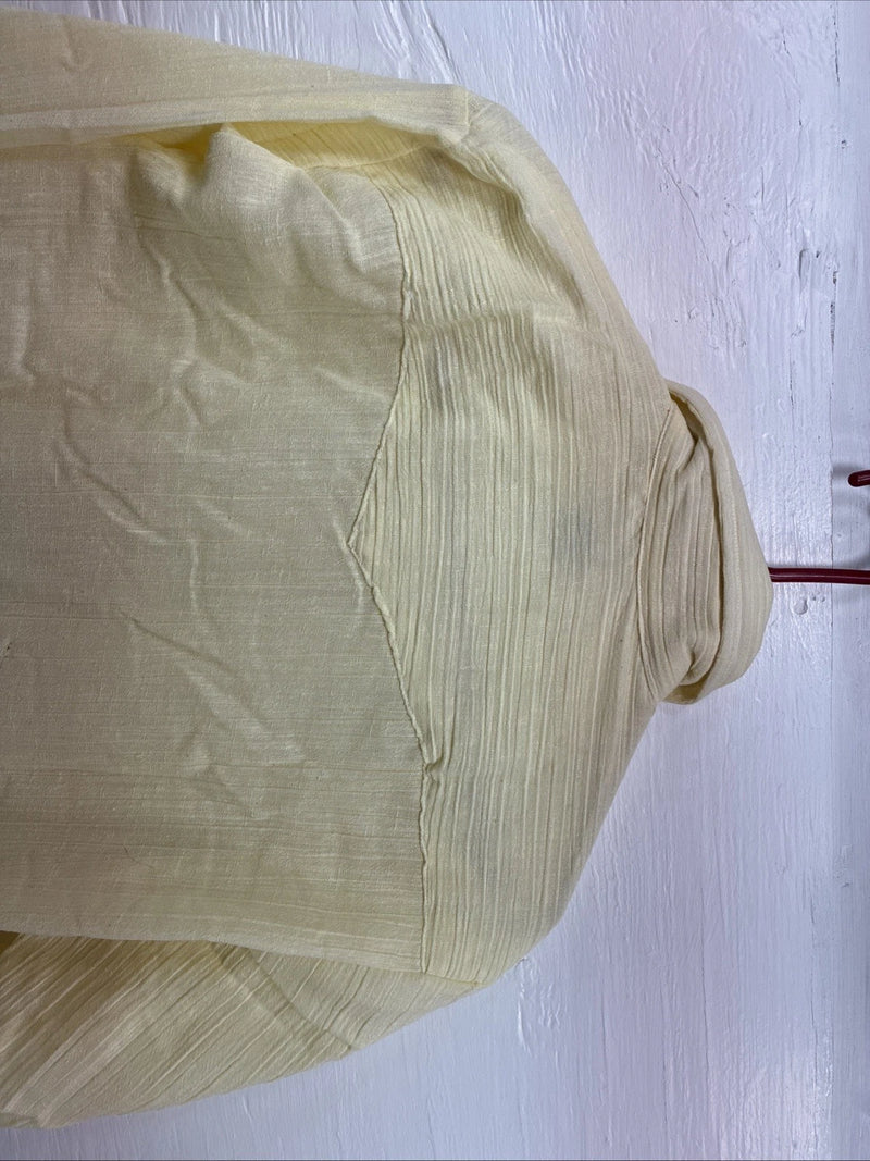 New Men’s Stockman Yellow Long Sleeve Pearl Snap 16 X 34 Large CC-18
