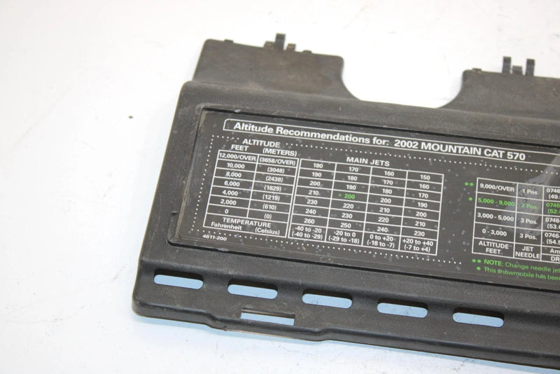 02 Arctic Cat Mountain Cat 570 Oem Tool Box Cover 1670-049 SA223