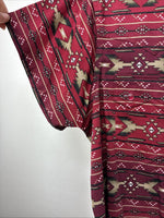 New Women’s Cumberland Red Design Short Sleeve Button Up Large MM-121