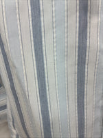 New Kids White Horse Blue Stripe Long Sleeve Pearl Snap Medium DD-35