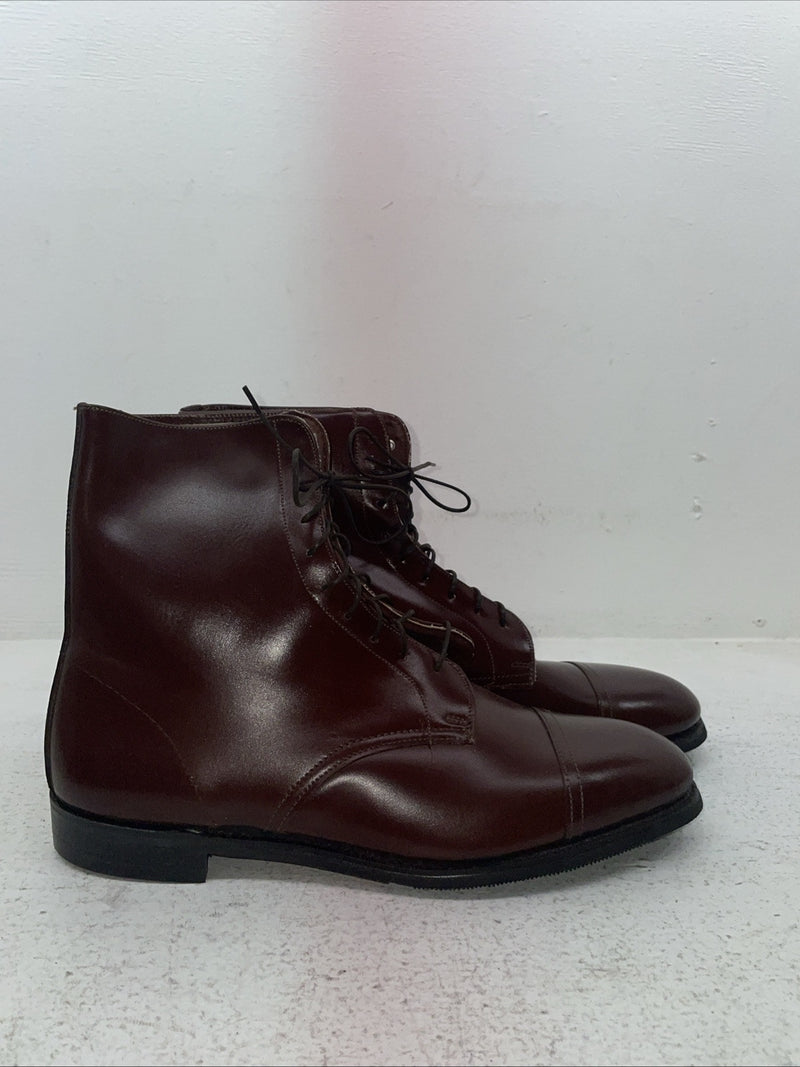 New Men’s Brown Lace Up Mariborough Cowboy Boots. 2351 494 9 D. 4-95