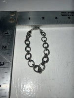 New Women’s Montana Silversmiths Silver Beaded Oval Bracelet. BC1050 A-1