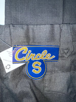 New Vintage Black Circle S Polyester Pants #CP6740 XX-112