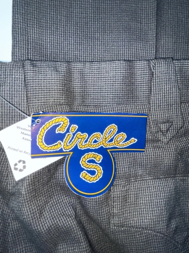 New Vintage Black Circle S Polyester Pants #CP6740 XX-112