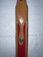 New Red Genuine Leather Wrangler 24” Belt #628004 NN-75
