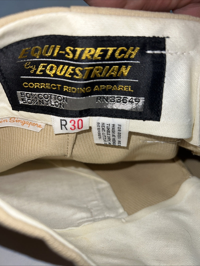 New Womens Tan Equestrian English Riding Breeches. 30 R C 522 D-79