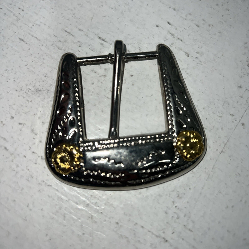 New Women’s Gold Silver Belt Loop And Buckle. 050586 A-127
