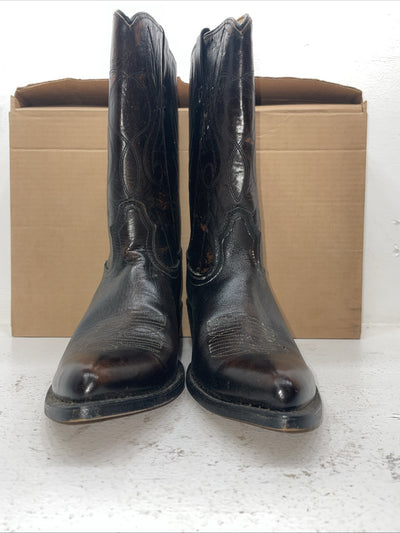 New Men’s Black Acme Cowboy Boots. 4914 11 D. 8-76