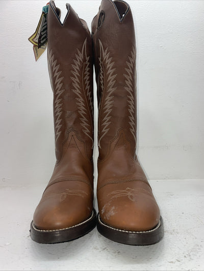 New Men’s Brown Texas Brand Cowboy Boots. 8901 11 E W. 8-88