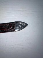 New Brown Genuine Leather Acme Tooled 28” Belt #5022 JJ-163