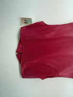New Women’s Pink 1849 Cut Off Zip Up Vest S #77372 3B-64