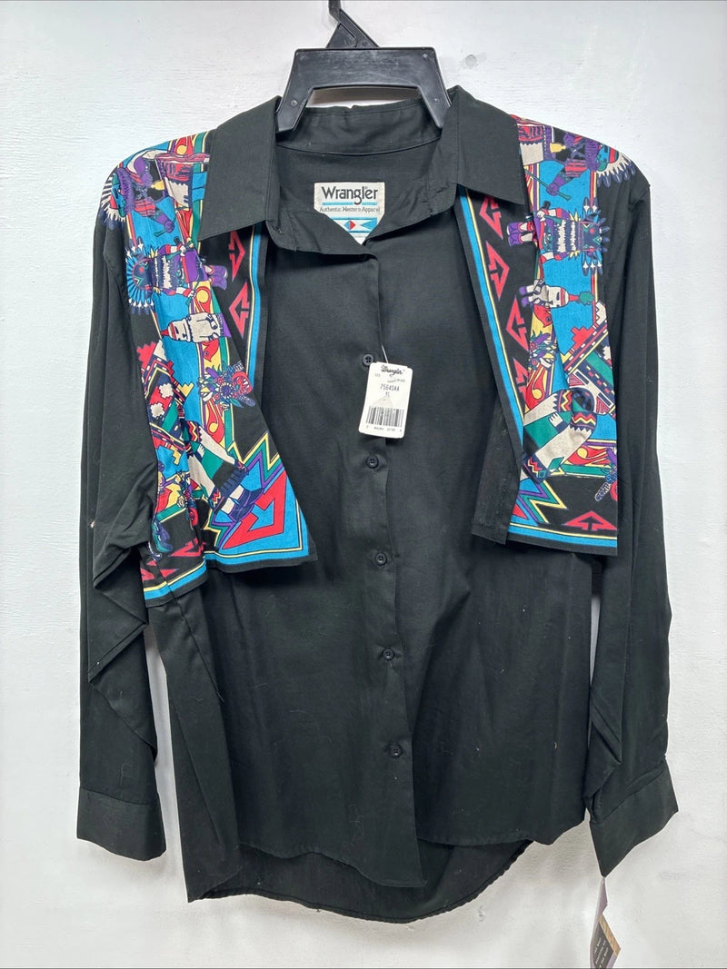 New Women’s Wrangler Western Long Sleeve Button up XL DD-89