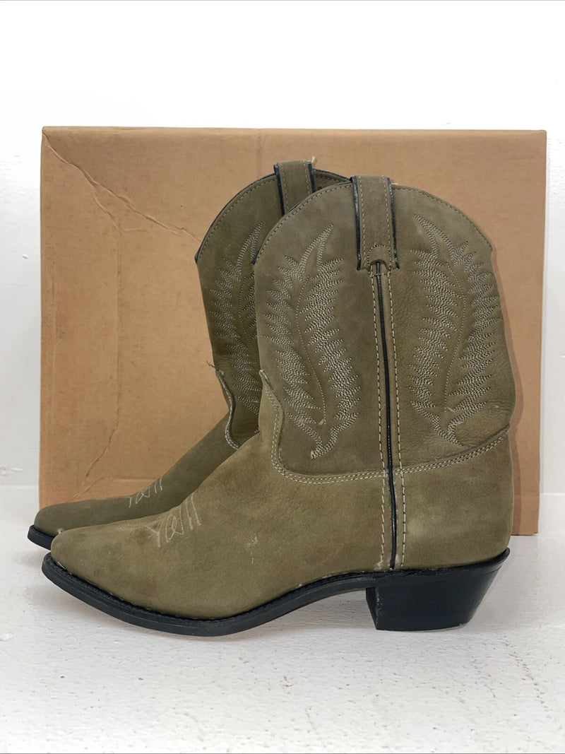 New Womens Green Texas Brand Cowboy Boots. L 9302 8 M. 16-31