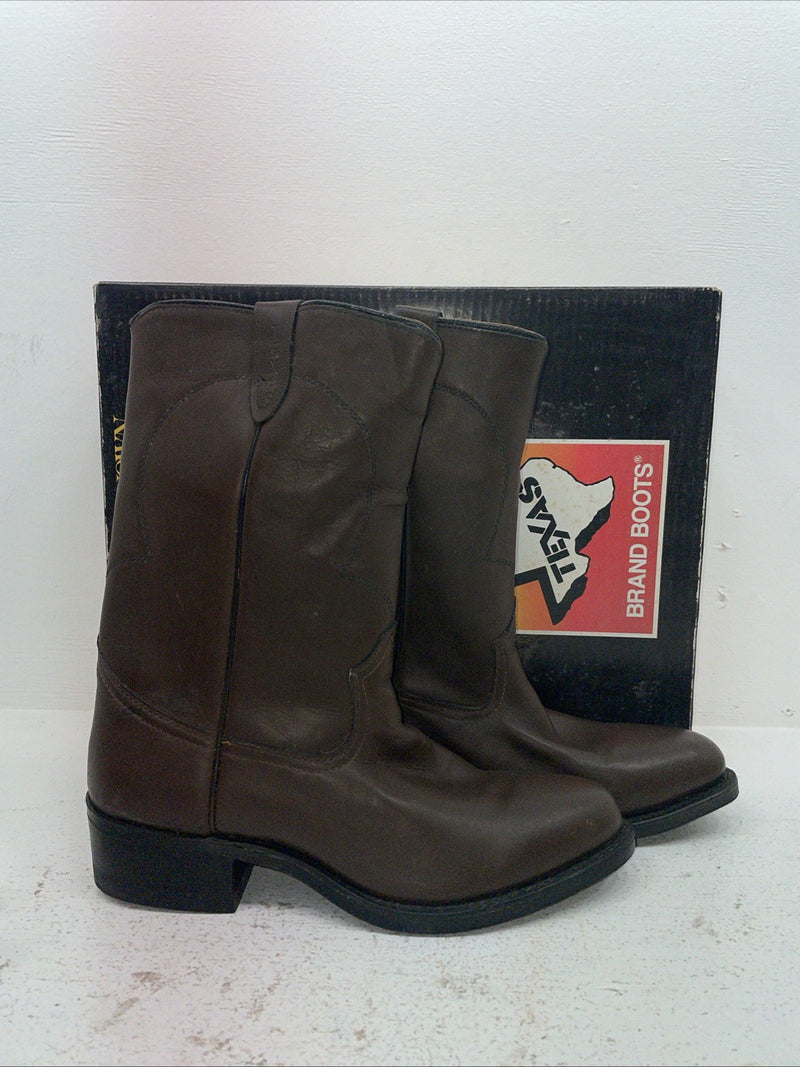 New Men’s Brown Texas Brand Cowboy Boots. 8311 10.5 10 1/2 D. 7-113