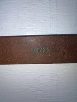 New Brown Genuine Leather Tooled 30” Belt #K4 JJ-141