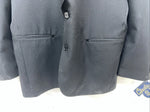 New Men’s Circle S Black Suit Jacket 44R #25832 T-600