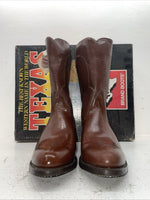 New Men’s Brown Texas Brand Cowboy Boots. 8311 9 D. 5-57