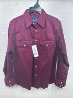 New Kids Wrangler Purple Long Sleeve Pearl Snap Large DD-32