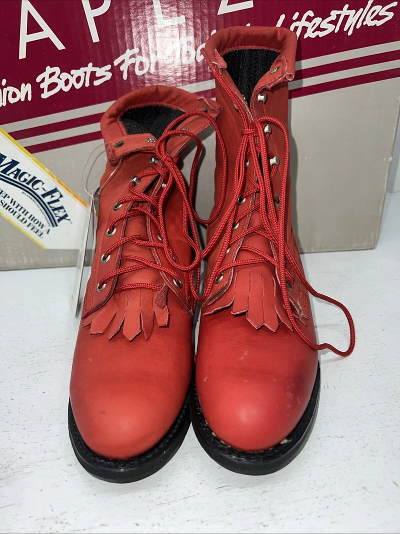 New Women’s Red Capezio Lace Uo Cowboy Boots. L503 6 M. 19-10