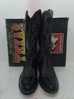 New Men’s Black Texas Brand Cowboy Boots. 7800 11 D. 9-71