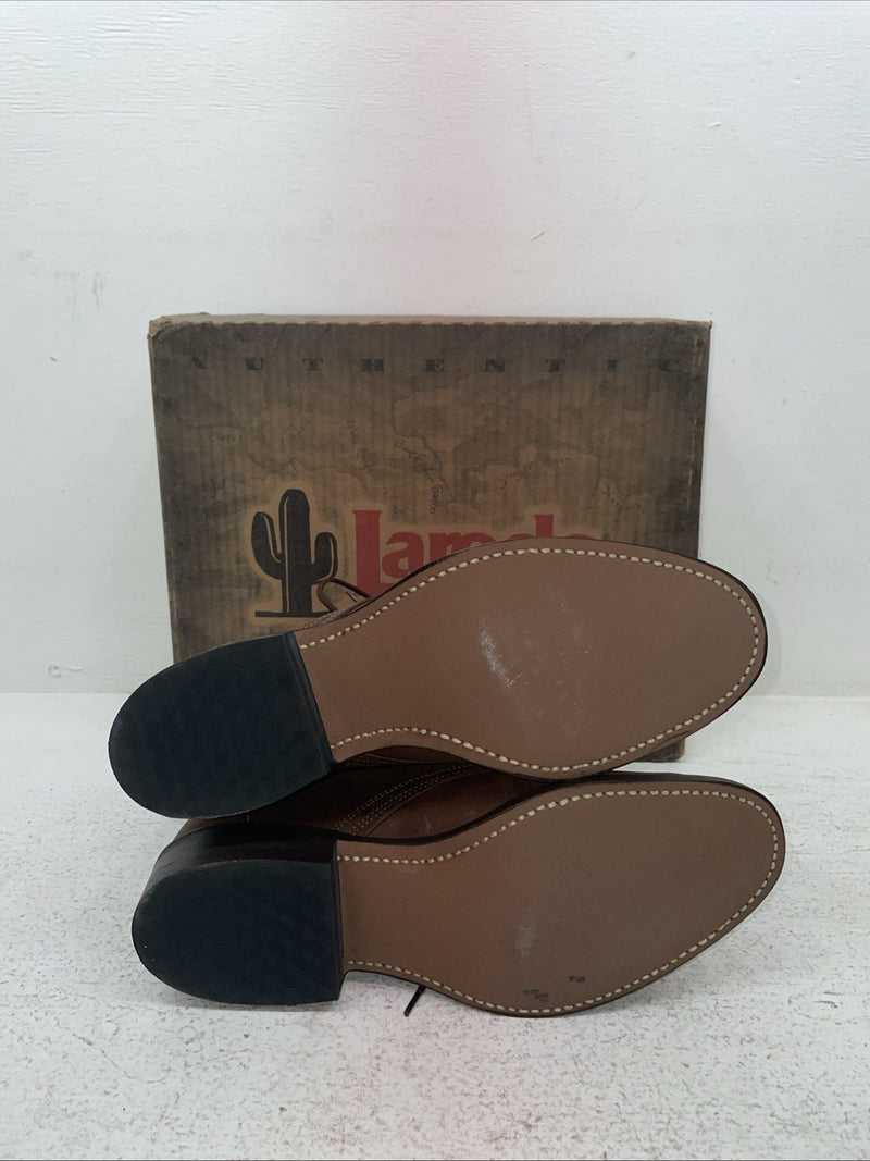 New Men’s Brown Lace Up Laredo Cowboy Boots. 1225 7.5 7 1/2 E E. 1-60